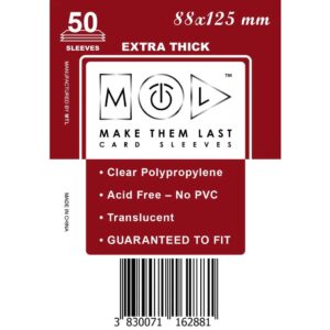 MTL Sleeves 88x125mm 50pcs Thick