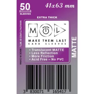 MTL Sleeves 41x63mm 50pcs Thick Matte