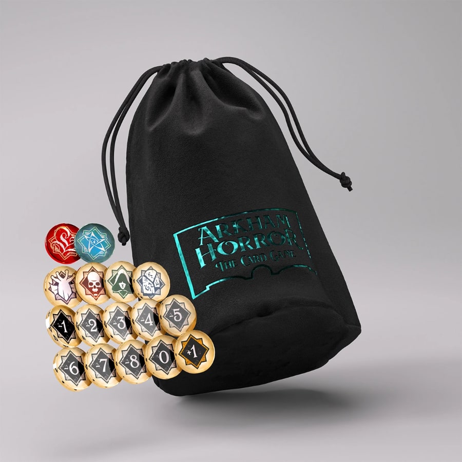 Arkham Horror LCG: Chaos Tokens + Token Bag