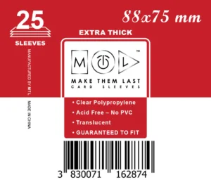 MTL Sleeves 88x75mm 25pcs Thick
