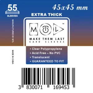 MTL Sleeves 45x45mm 55pcs Thick