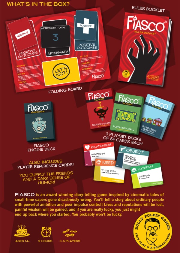 Fiasco RPG Boxed Set - Image 2