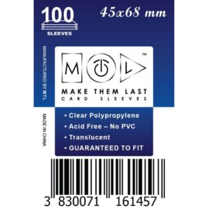 MTL Sleeves 45x68mm 100pcs Soft