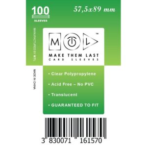 MTL Sleeves 57,5x89mm 100pcs Soft
